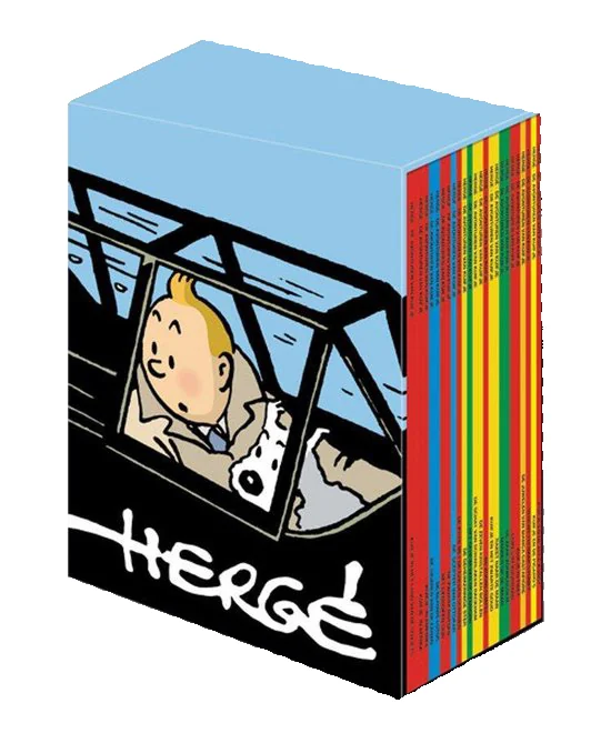 Verzamelbox met Kuifje-albums